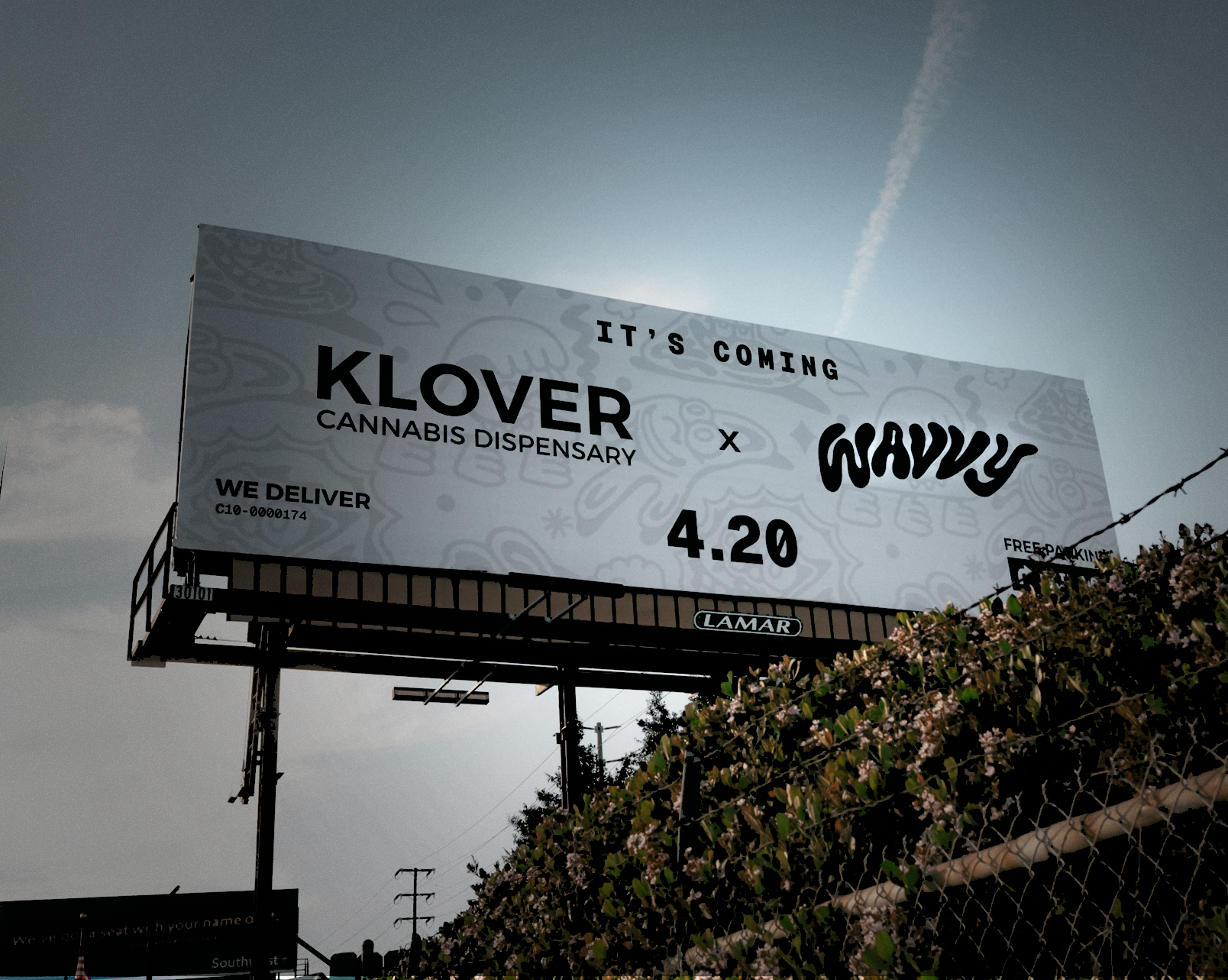 WAVVY × KLOVER billboard art print