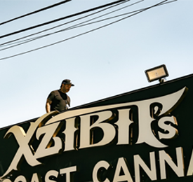 Customer purchase at counter