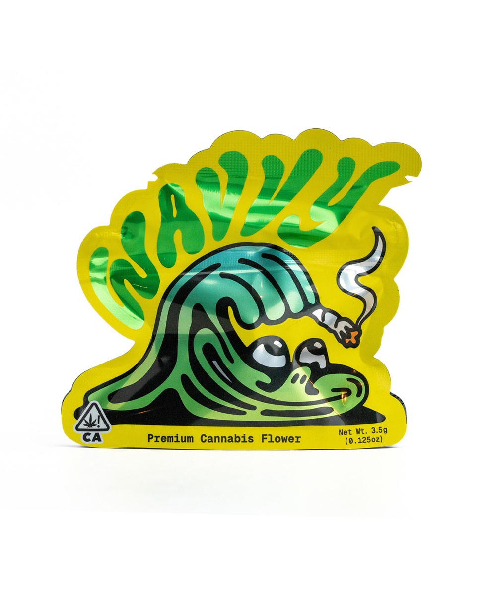 Wavvy Flower Sticker Front