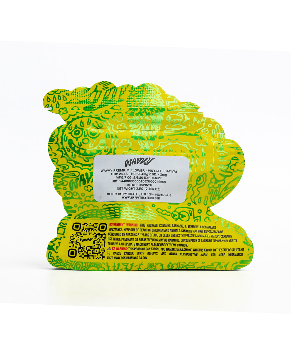 Wavvy Flower Sticker Back